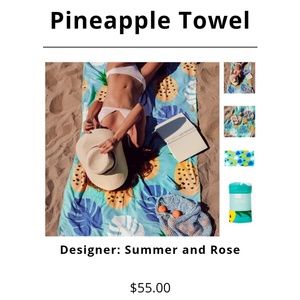 Summer and Rose Beach Towel